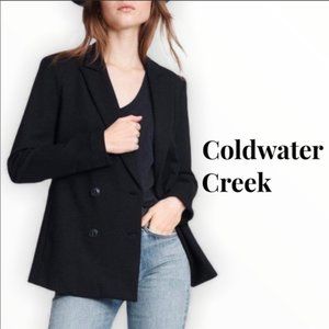 Coldwater Creek Black Ponte Blazer